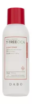 Тонер для чувствительной кожи лица с центеллой азиатской и мягкими кислотами Dabo T-Tree Cica Clear Toner