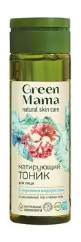 Тоник для лица от расширенных пор и черных точек Green Mama Матирующий тоник Морские водоросли