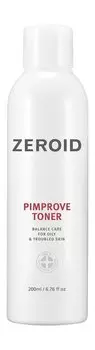 Тоник для проблемной и склонной к жирности кожи с салициловой кислотой и цинком Zeroid Pimprove Toner