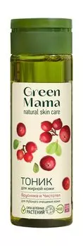 Тоник для жирной кожи лица Green Mama Тоник Брусника и чистотел