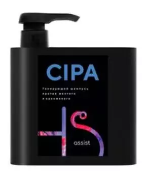 Тонирующий шампунь для волос против желтых и оранжевых оттенков Hair Sekta Assist Cipa Шампунь