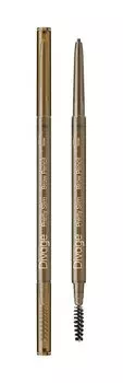 Тонкий автоматический карандаш для бровей с пудровым финишем Divage Pretty Slim Brow Pencil