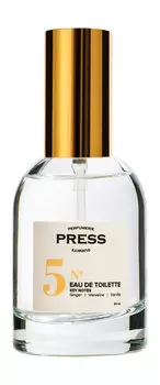 Туалетная вода Press Gurwitz Perfumerie №5 Ginger, Vanilla, Verviene Eau de Toilette