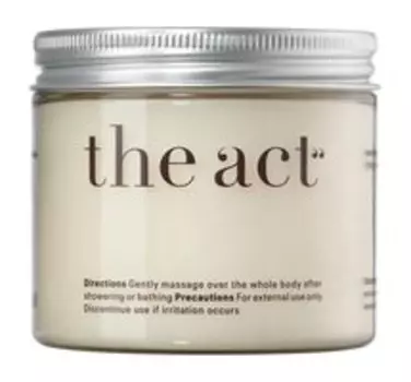 Твердое масло для тела с ароматом кокоса The Act Coconut Massage Body Butter