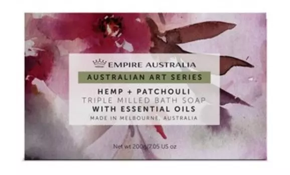 Твердое мыло для тела с маслом пачули Empire Australia Australian Art Series Hemp + Patchouli Trippled Milled Bath Soap