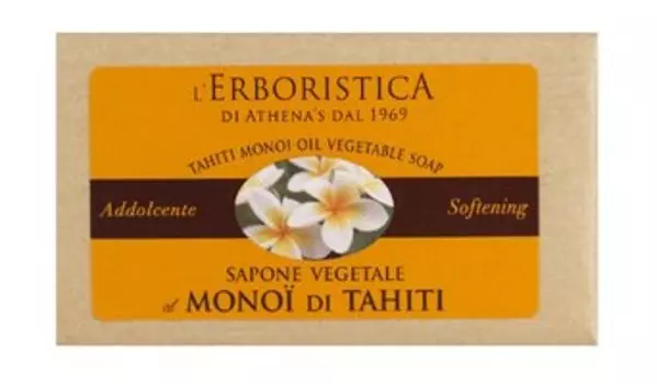 Твердое растительное мыло с маслом монои L'Erboristica Tahiti Monoi Oil Vegetable Soap
