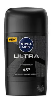 Твердый антиперспирант с черным углеродом Nivea Men Ultra