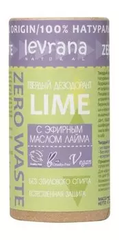 Твердый дезодорант с эфирным маслом лайма Levrana Твердый дезодорант Lime