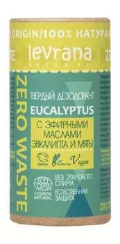 Твердый дезодорант с эфирными маслами эвкалипта и мяты Levrana Твердый дезодорант Eucalyptus