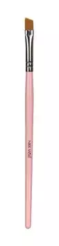 Удлиненная скошенная кисть для окрашивания бровей Nikk Mole Pink Brush 72