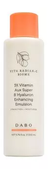 Укрепляющая эмульсия для лица с витаминами и гиалуроновой кислотой Dabo Vita Radian-C Biome 3X Vitamin Aux Super 8 Hyaluron Enhancing Emulsion