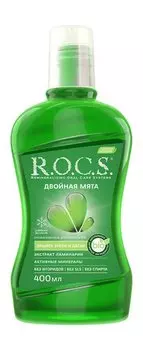 Укрепляющий ополаскиватель для полости рта со вкусом мяты R.O.C.S. Двойная мята Ополаскиватель