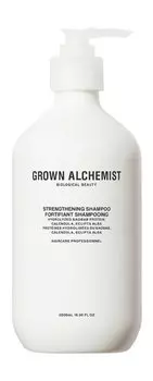 Укрепляющий шампунь для волос с протеином и календулой Grown Alchemist Strengthening Shampoo: Hydrolyzed Baobab Protein, Calendula, Eclipta Alba