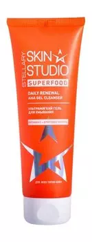 Ультрамягкий гель для умывания с фруктовыми кислотами и витамином C Stellary Skin Studio Superfood Daily Renewal AHA Gel Cleanser