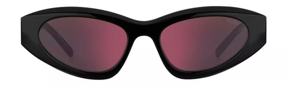 Унисекс солнцезащитные очки в пластиковой оправе Hugo Sunglasses 1282/S807 Черный