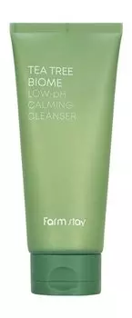 Успокаивающая пенка для чувствительной кожи лица с нейтральным pH FarmStay Tea Tree Biome Low pH Calming Cleanser