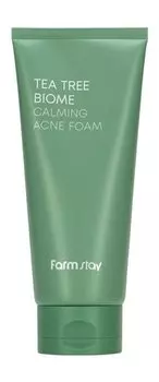 Успокаивающая пенка для проблемной кожи лица FarmStay Tea Tree Biome Calming Acne Foam