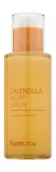 Успокаивающая сыворотка для лица с экстрактом календулы FarmStay Calming & Hydrating Calendula Relief Serum