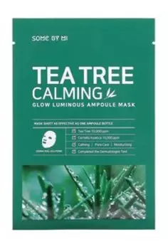Успокаивающая тканевая маска для лица с экстрактом чайного дерева Some by Mi Tea Tree Calming Glow Luminous Ampoule Mask