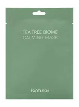 Успокаивающая тканевая маска для лица с экстрактом чайного дерева FarmStay Tea Tree Biome Calming Mask