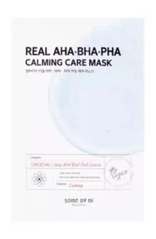 Успокаивающая тканевая маска для лица с кислотами Some by Mi Real AHABHAPHA Calming Care Mask