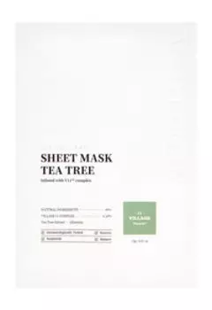 Успокаивающая тканевая маска для сухой и комбинированной кожи лица Village 11 Factory Active Clean Sheet Mask Tea Tree