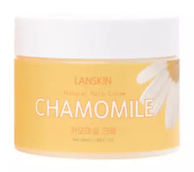 Успокаивающий крем для лица с экстрактом ромашки Lanskin Chamomile Natural Herb Cream