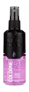 Успокаивающий одеколон после бритья с древесным ароматом Nishman After Shave Cologne 2 Storm