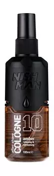 Успокаивающий одеколон после бритья со сладким древесным ароматом Nishman After Shave Cologne 10 Amber
