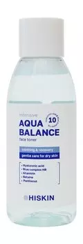 Успокаивающий тонер для лица Hiskin Aqua Balance Face Toner