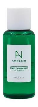 Успокаивающий тонер для лица с экстрактом центеллы азиатской Ample:N Centel Calming Shot Cica Toner