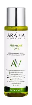 Успокаивающий тоник для жирной и проблемной кожи лица Aravia Laboratories Anti-Acne Tonic