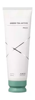 Увлажняющая маска против выпадения волос с растительными экстрактами Amos Professional Green Tea Active Pack