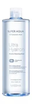 Увлажняющая мицеллярная вода Missha Super Aqua Ultra Hyalron Micellar Cleansing Water