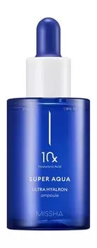 Увлажняющая сыворотка для гладкости лица Missha Super Aqua Ultra Hyalron Ampoule