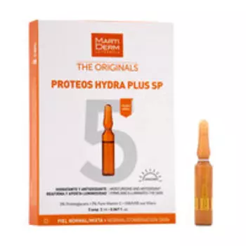 Увлажняющая сыворотка для лица в ампулах c витамином C 5% MartiDerm The Originals Proteos Hydra Plus SP