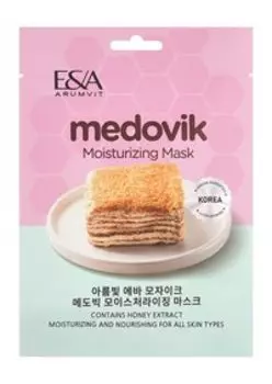 Увлажняющая тканевая маска для кожи лица с ароматом медовика Eva Mosaic Arumvit E&A Medovik Moisturizing Mask
