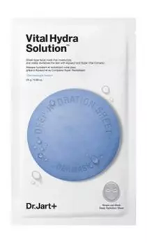 Увлажняющая тканевая маска для лица с гиалуроновой кислотой Dr.Jart Dermask Water Jet Vital Hydra Solution Sheet Mask