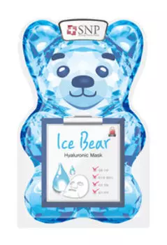 Увлажняющая тканевая маска для лица SNP Ice Bear Hyaluronic Mask