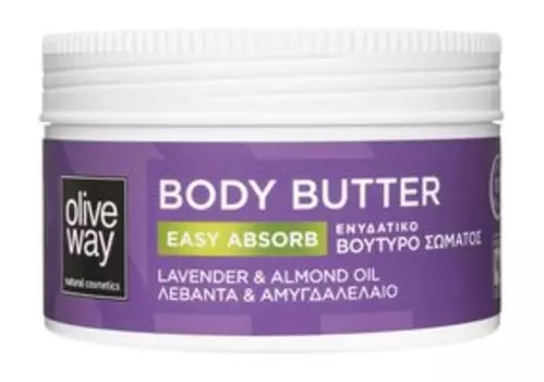 Увлажняющее крем-масло для тела с экстрактом лаванды и маслом миндаля Oliveway Easy Absorb Body Butter