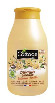 Увлажняющее молочко для душа с ароматом ванили Cottage Moisturizing Delicious Vanilla Shower Milk