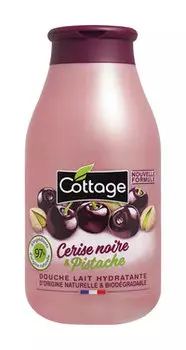 Увлажняющее молочко для душа с ароматом вишни и фисташки Cottage Moisturizing Shower Milk - Cerise Noire & Pistache