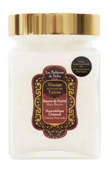 Увлажняющее твердое масло ореха карите для тела и волос с ароматом ванили и пачули La Sultane de Saba Oriental Aurvedic Shea Butter