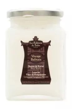 Увлажняющее твердое масло ореха карите с ароматом лотоса La Sultane de Saba Lotus and Frangipani Flowers Shea Butter