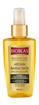 Увлажняющее восстанавливающее аргановое масло для волос Bioblas Botanic Oils Argan Hair Care Oil