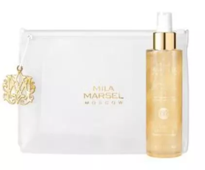 Увлажняющее восстанавливающее масло для тела и волос в косметичке MilaMarsel Shimmerind Body and Hair Oil