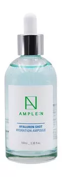 Увлажняющий ампульный концентрат для лица с гиалуроновой кислотой Ample:N Hyaluron Shot Hydration Ampoule