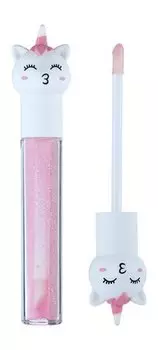 Увлажняющий бальзам для губ с глиттером Гурмандиз Бальзам для губ Белый единорог