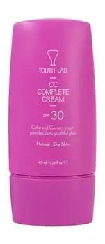 Увлажняющий CC-крем для нормальной и сухой кожи лица Youth Lab CC Complete Cream SPF 30