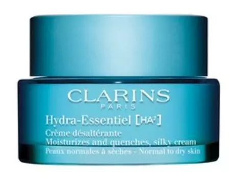 Увлажняющий дневной крем для нормальной и сухой кожи лица Clarins Hydra-Essentiel Hydrating Moisturizes and Quenches, Silky Cream